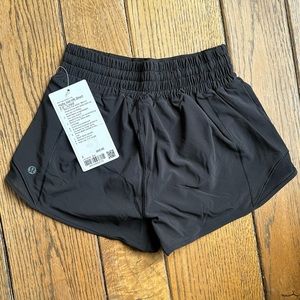 Lululemon Hotty Hot High Rise Shorts 2.5” - Black - Size 2 - New with tags (NWT)